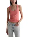 Ag Ashley Scoop Neck Tank In Pink