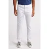 Ag Everett Commuter Performance Slim Straight Pants In White