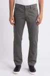 Ag Everett Commuter Performance Slim Straight Sateen Pants In Armory Green