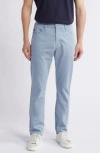 Ag Everett Commuter Performance Slim Straight Sateen Pants In Smoky Sapphire