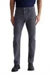Ag Everett Slim Straight Corduroy Pants In Sulfur Berlin Steel In Gray
