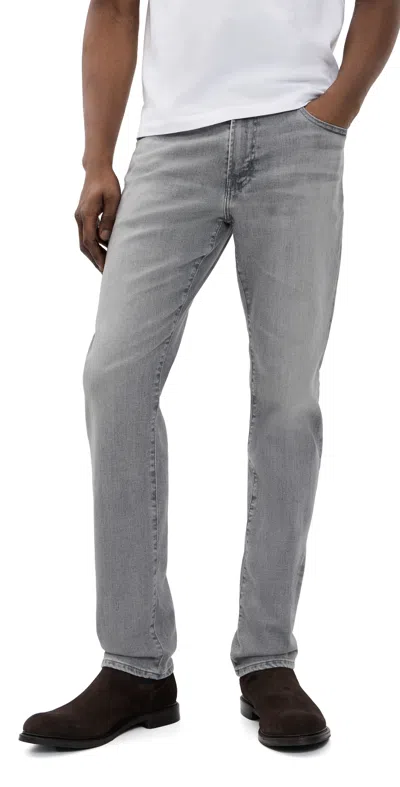 Ag Everett Slim Straight Denim Jeans Half Dome In Gray