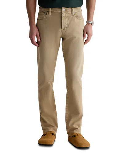 Ag Everett Slim Straight Fit Jeans In Seven Years Sulfur Valley Tan In Neutral