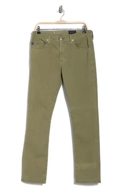 Ag Everett Slim Straight Jeans In Animal Print