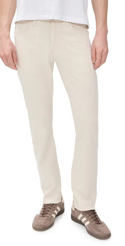 Ag Everett Slim Straight Jeans 32 Natural In Brown