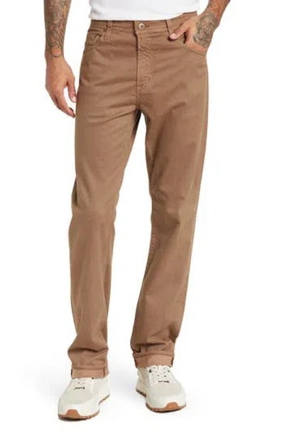 Ag Everett Slim Straight Jeans In Brown