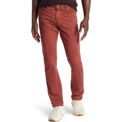 Ag Everett Slim Straight Jeans In Brown
