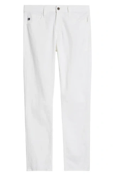 Ag Everett Slim Straight Fit Jeans In Pristine White