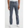 Ag Everett Sueded Stretch Sateen Slim Straight Leg Pants In Blue
