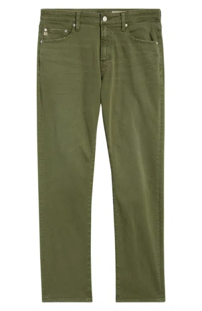 Ag Everett Slim Straight Leg Jeans In Green