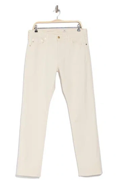 Ag Everett Slim Straight Leg Jeans In Off White