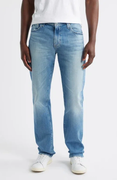 Ag Everett Slim Straight Leg Jeans In White