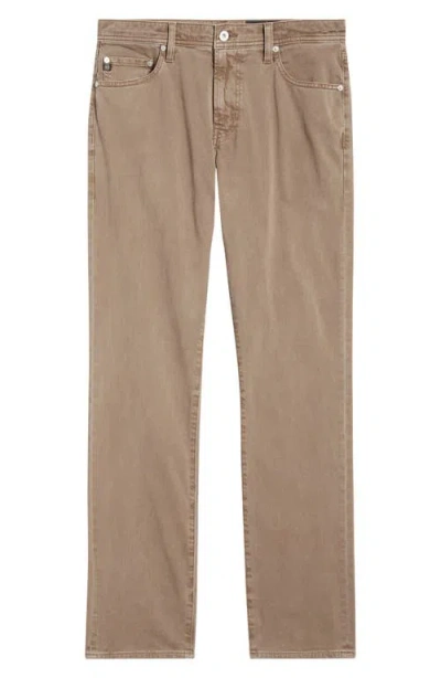 Ag Everett Slim Straight Leg Pants In Neutral