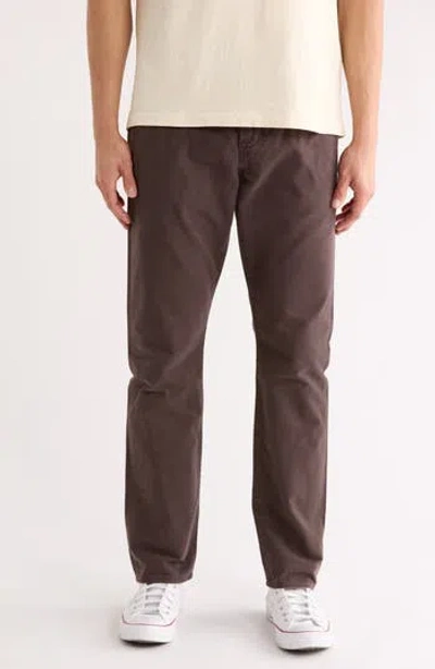 Ag Everett Slim Straight Leg Pants In Brown