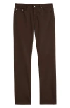 Ag Everett Slim Straight Leg Pants In Brown