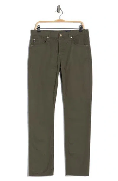 Ag Everett Slim Straight Leg Pants In Green