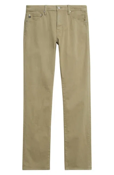 Ag Everett Slim Straight Leg Pants In Green