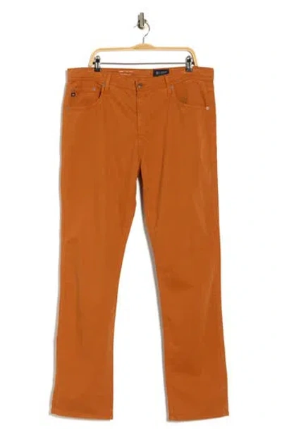 Ag Everett Slim Straight Leg Pants In Orange