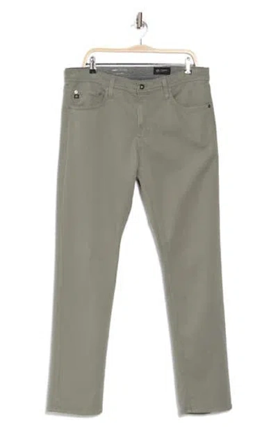Ag Everett Slim Straight Pants In Olive Drab