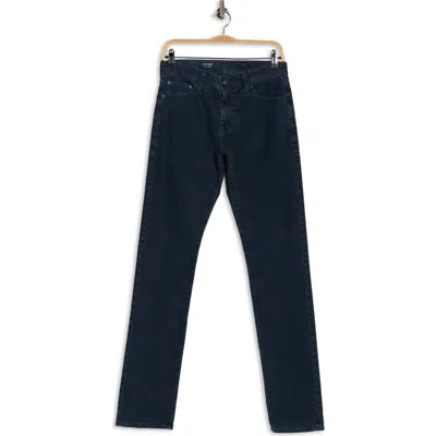 Ag Everett Slim Straight Twill Jeans In Blue