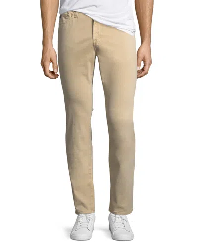Ag Everett Slim-straight Twill Pants In Animal Print