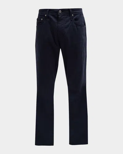Ag Everett Slim-straight Twill Pants In Blue