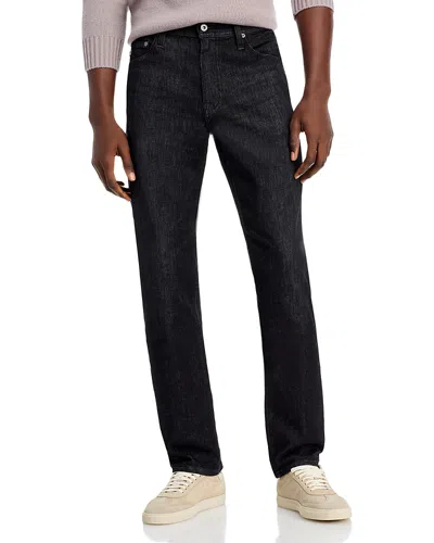 Ag Everett Straight Jeans In Black Marble