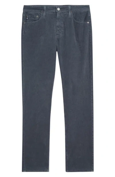 Ag Everett Straight Leg Corduroy Pants In Blue