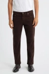 Ag Everett Straight Leg Corduroy Pants In Brown