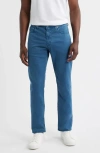 Ag Everett Stretch Sateen Slim Straight Pants In Blue