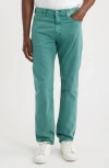 Ag Everett Stretch Sateen Slim Straight Pants In Green