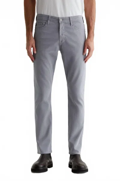 Ag Everett Sueded Slim Straight Jean In Ocean Breeze In Gray