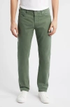 Ag Everett Sueded Stretch Sateen Slim Straight Leg Pants In Seaside Se