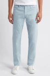Ag Everett Sueded Stretch Sateen Slim Straight Leg Pants In Spring Showers