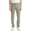 Ag Everett Sueded Stretch Sateen Slim Straight Leg Pants In Sulfar Light Sterling