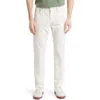 Ag Everett Sueded Stretch Sateen Slim Straight Leg Pants In Sulfur Fade To Graye