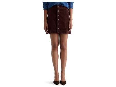 Ag Evie A Line Mini Skirt In Brown