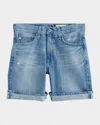 Ag Ex-boyfriend Cuffed Denim Shorts