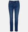 Ag Ex-boyfriend Mid-rise Slim Jeans In Blue