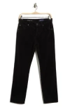 Ag Ex-boyfriend Mid Rise Slouchy Slim Corduroy Pants In Black