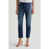Ag Mari Raw Hem Ankle Slim Straight Leg Jeans