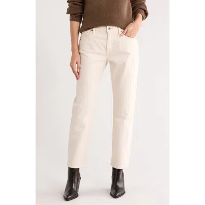Ag Ex-boyfriend Mid Rise Slouchy Slim Jeans In Neutral