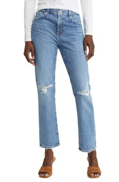 Ag Ex-boyfriend Ripped Jeans In Blue