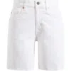 Ag Ex-boyfriend Slouchy Denim Shorts In White