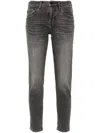 Ag Ex-boyfriend Slim Mid-rise Jeans In Grey