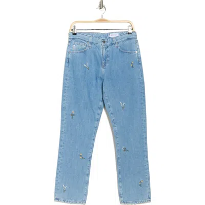 Ag Ex-boyfriend Slouchy Slim Jeans In Eb Super Bloom Flower Child