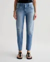 Ag Ex Boyfriend Slouchy Slim Jeans In 22 Years Palma Destructed In Blue