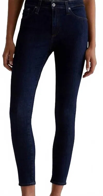 Ag Farrah Ankle Skinny In Dark Blue
