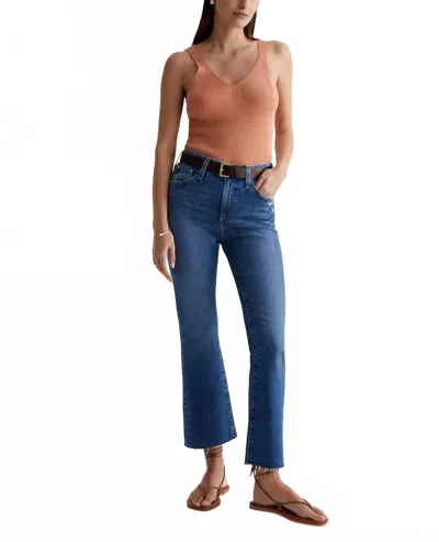 Ag Farrah Boot Crop Jean In Alibi Destructed In Blue