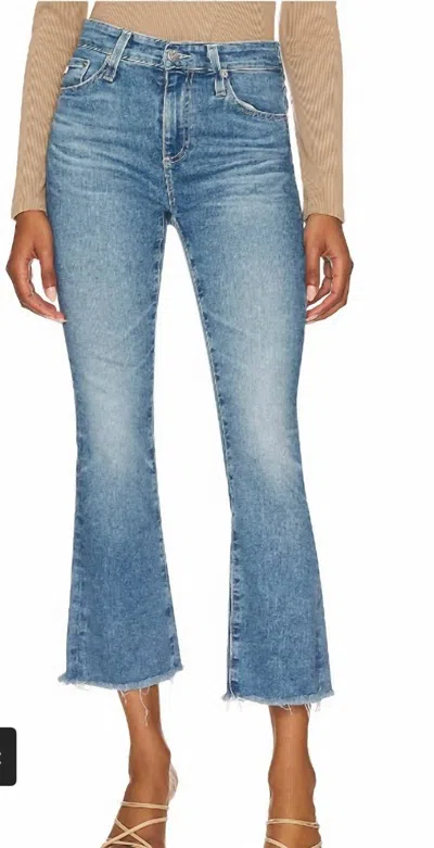 Ag Farrah Boot Crop Jean In Denim In Blue